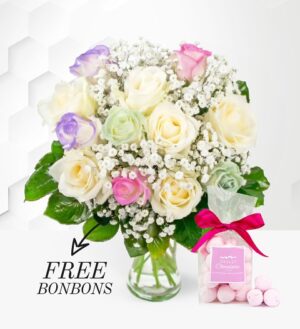 Unicorn Roses - Free Bon Bons - Roses Bouquet - Birthday Flowers - Next Day Flower Delivery - Flower Delivery